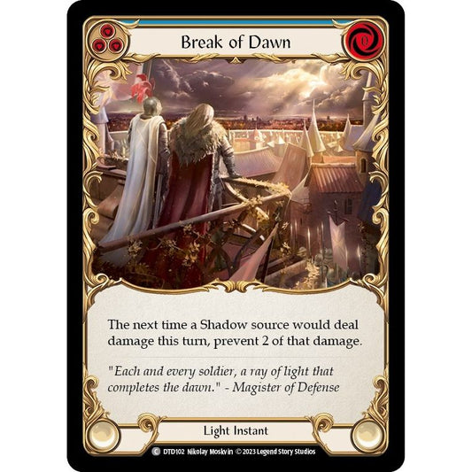 Image for Break of Dawn (Blue) (DTD102) (DTD) - Flesh and Blood TCG
