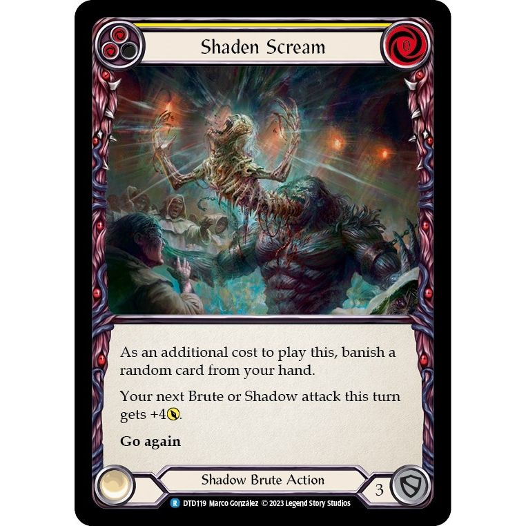 Image for Shaden Scream (Yellow) (DTD119) (DTD) - Flesh and Blood TCG