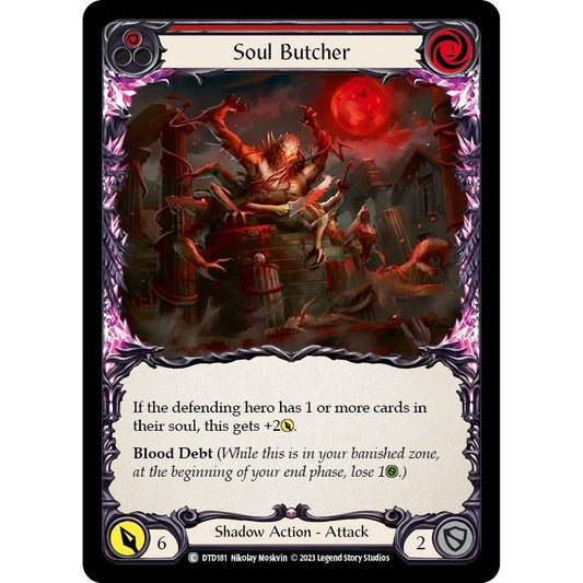 Image for Soul Butcher (Red) (DTD181) (DTD) - Flesh and Blood TCG