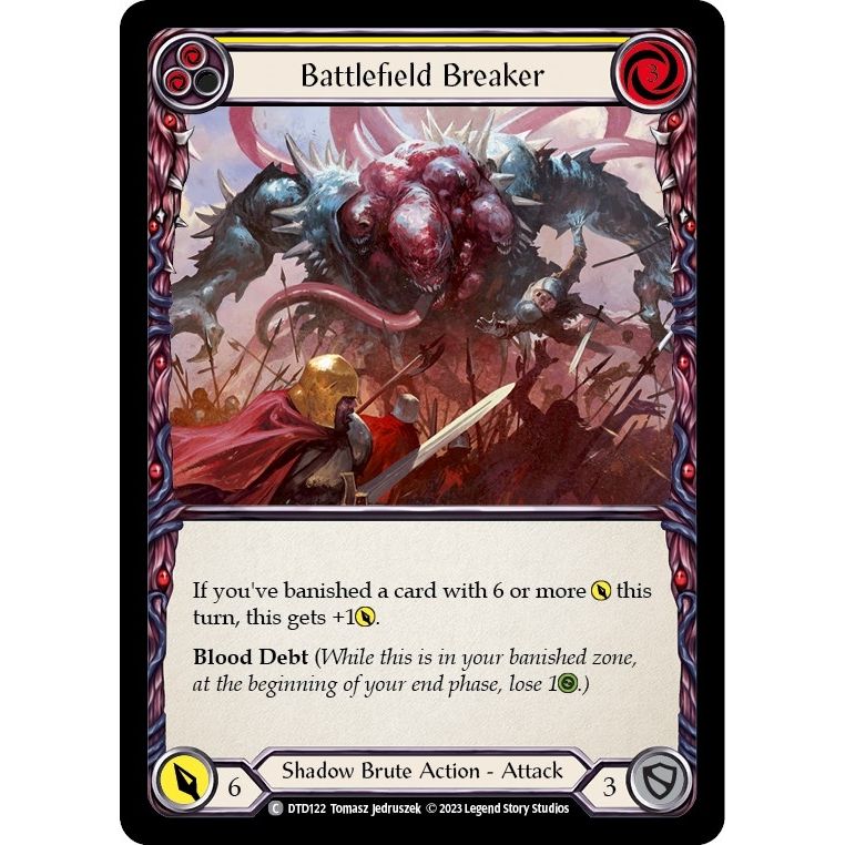 Image for Battlefield Breaker (Yellow) (DTD122) (DTD) - Flesh and Blood TCG