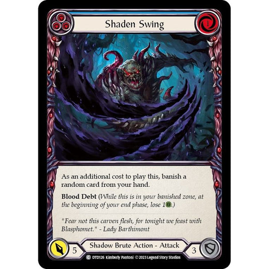 Image for Shaden Swing (Blue) (DTD126) (DTD) - Flesh and Blood TCG