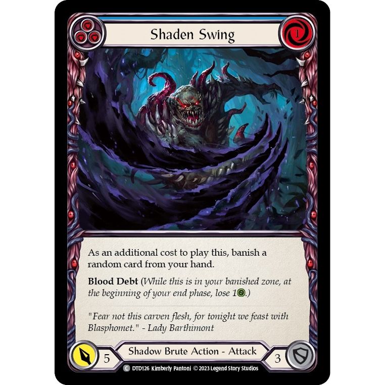 Image for Shaden Swing (Blue) (DTD126) (DTD) - Flesh and Blood TCG