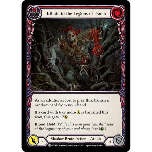 Image for Tribute to the Legions of Doom (Red) (DTD130) (DTD) - Flesh and Blood TCG