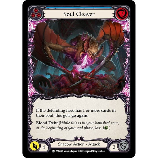 Image for Soul Cleaver (Blue) (DTD186) (DTD) - Flesh and Blood TCG
