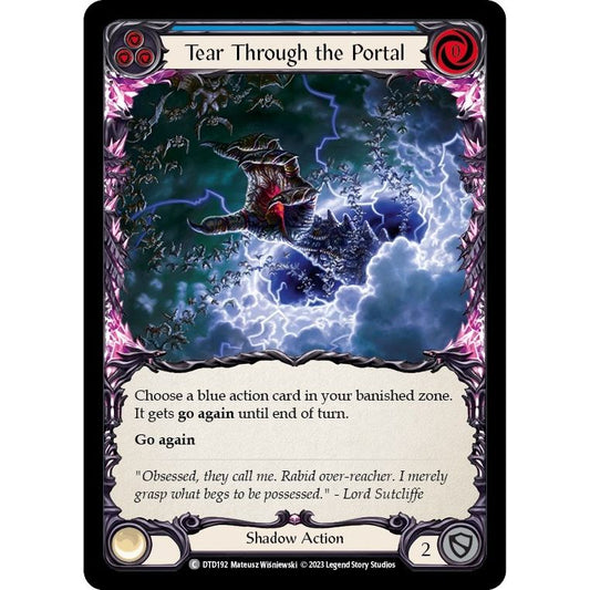 Image for Tear Through the Portal (Blue) (DTD192) (DTD) - Flesh and Blood TCG