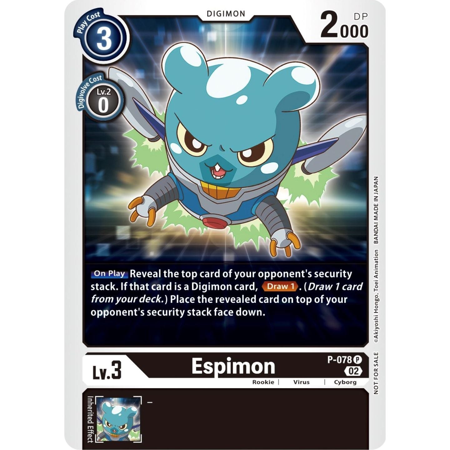 Image for Espimon - P-078 (Versus Royal Knight Booster Pre-Release) (P-078) (D-PR) - Digimon Card Game