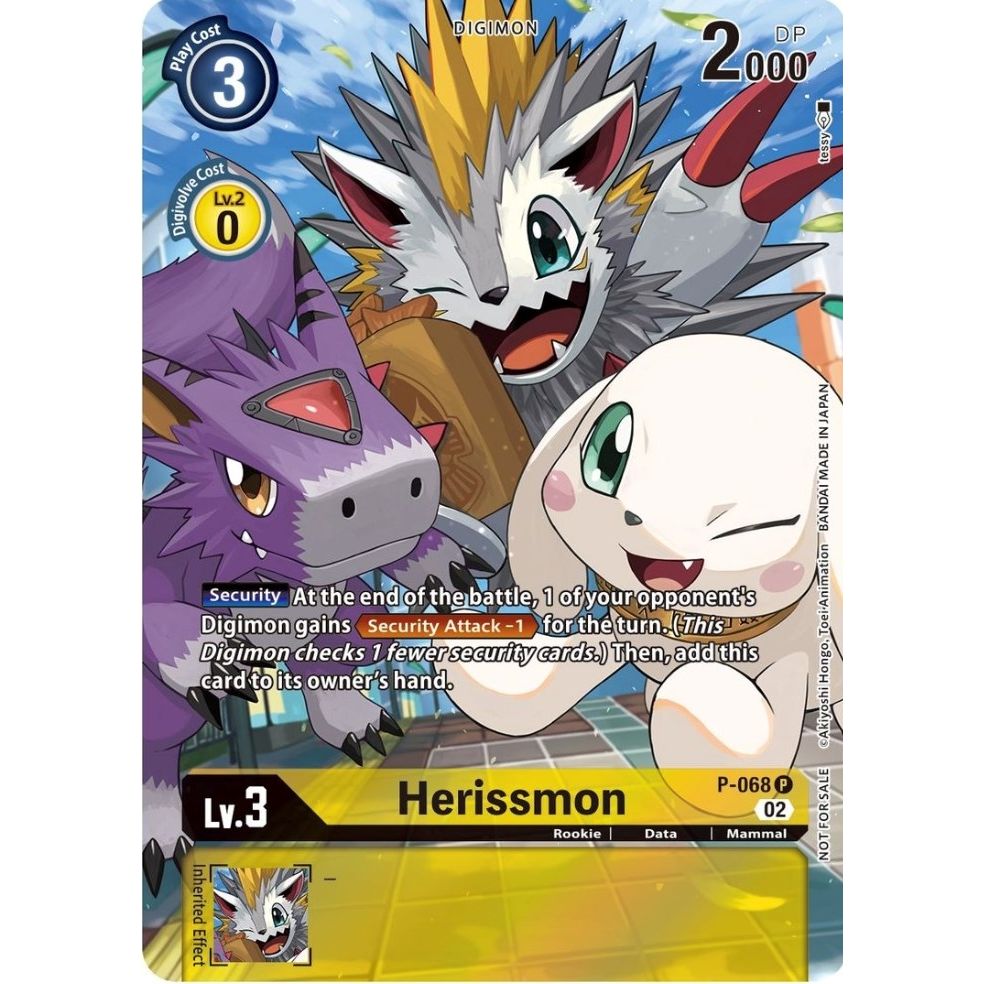 Image for Herissmon - P-068 (Official Tournament Pack Vol.10) (P-068 P) (D-PR) - Digimon Card Game