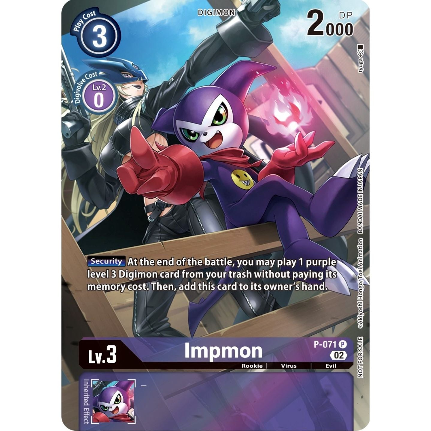 Image for Impmon - P-071 (Official Tournament Pack Vol.10) (P-071 P) (D-PR) - Digimon Card Game