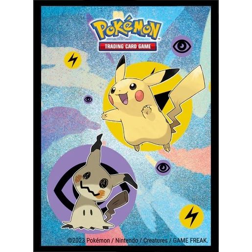 Image for Pikachu & Mimikyu Standard Deck Protector Sleeves for Pokemon (65-Pack) - Card Sleeves