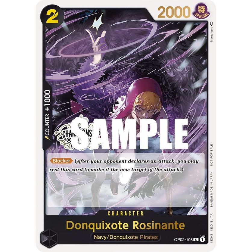 Image for Donquixote Rosinante (Store Championship Participation Pack) (OP02-108) (OP-PR) - One Piece Card Game