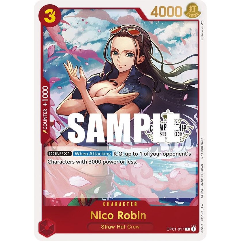 Image for Nico Robin (Store Championship Participation Pack) (OP01-017) (OP-PR) - One Piece Card Game