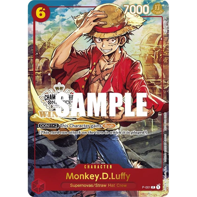 Image for Monkey.D.Luffy (Store Championship Trophy Card) (P-001) (OP-PR) - One Piece Card Game