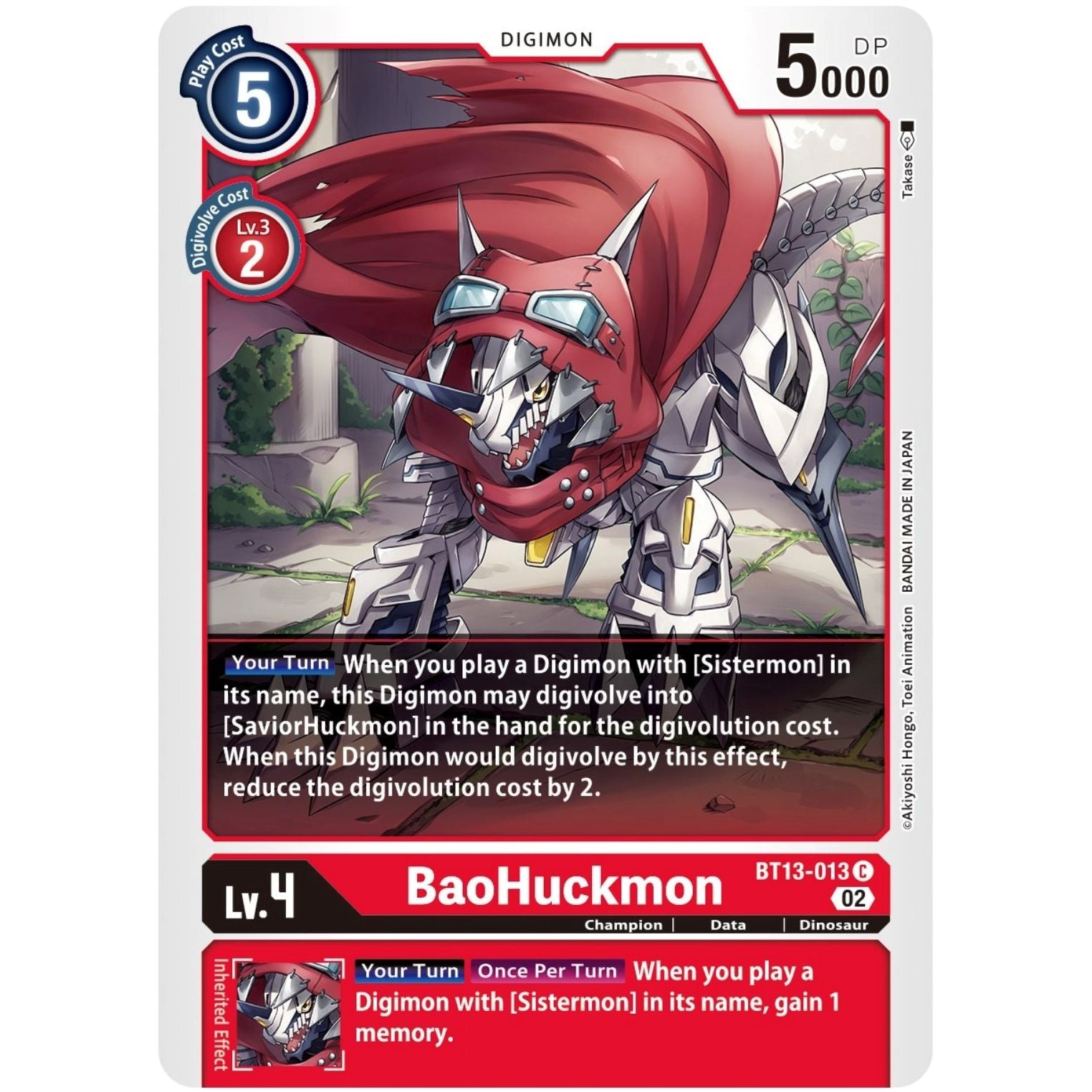 Image for BaoHuckmon (BT13-013 C) (BT13) - Digimon Card Game