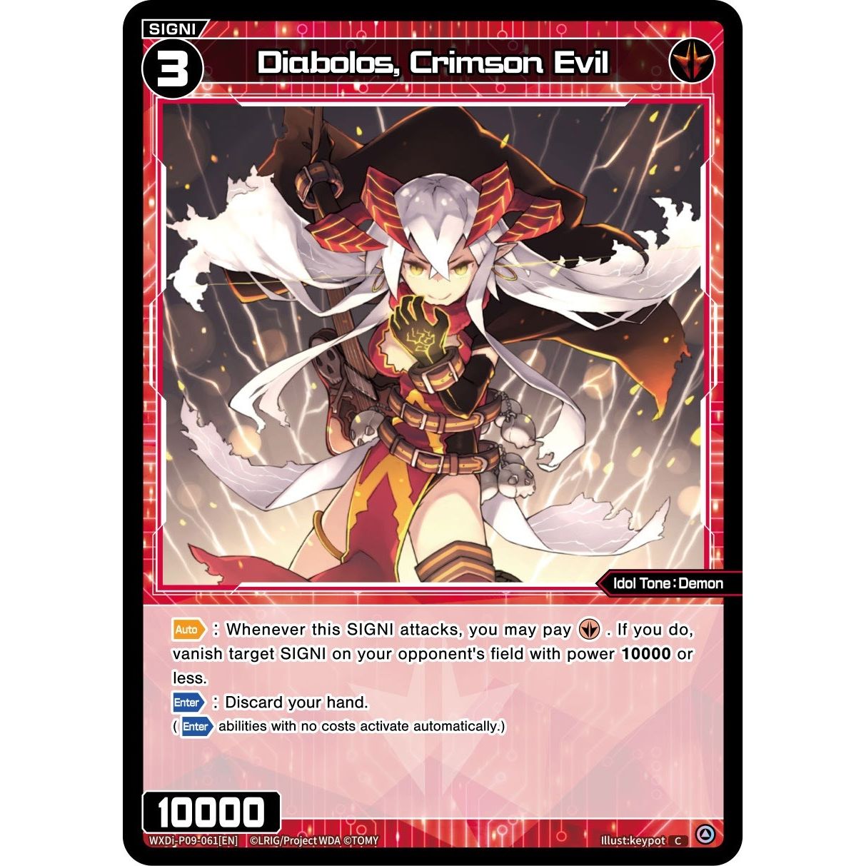 Image for Diabolos, Crimson Evil (WXDi-P09-061[EN]) (WXDi-P09) - WIXOSS