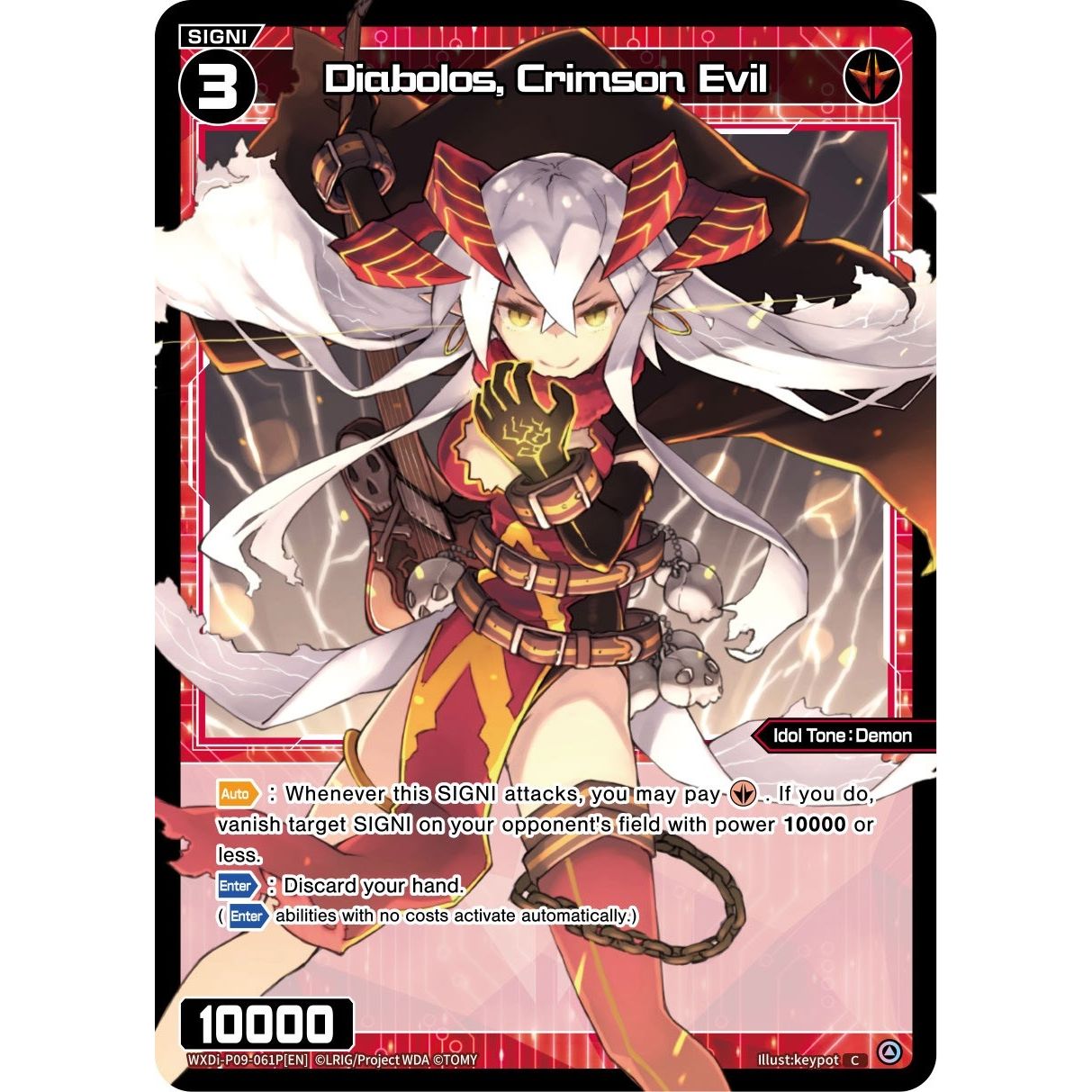 Image for Diabolos, Crimson Evil (Parallel Foil) (WXDi-P09-061P[EN]) (WXDi-P09) - WIXOSS