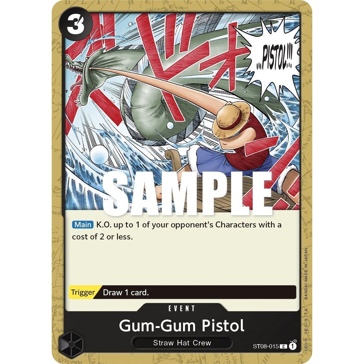 Image for Gum-Gum Pistol (ST08-015) (ST-08) - One Piece Card Game
