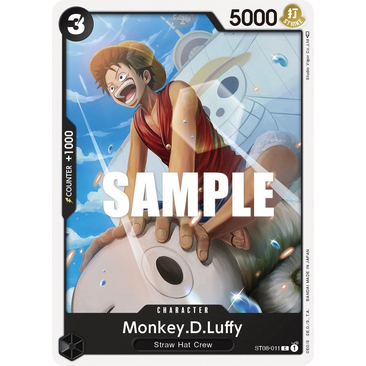 Image for Monkey.D.Luffy (011) (ST08-011) (ST-08) - One Piece Card Game