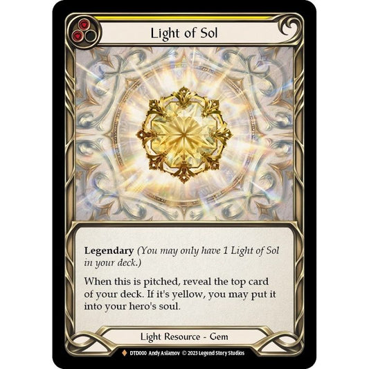 Image for Light of Sol (DTD000) (DTD) - Flesh and Blood TCG