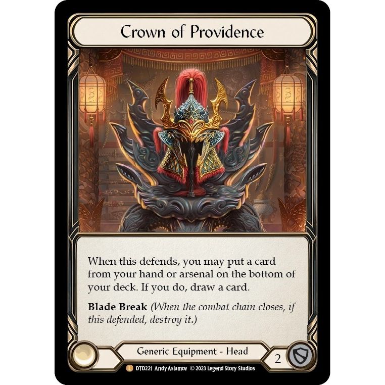 Image for Crown of Providence (DTD221) (DTD) - Flesh and Blood TCG