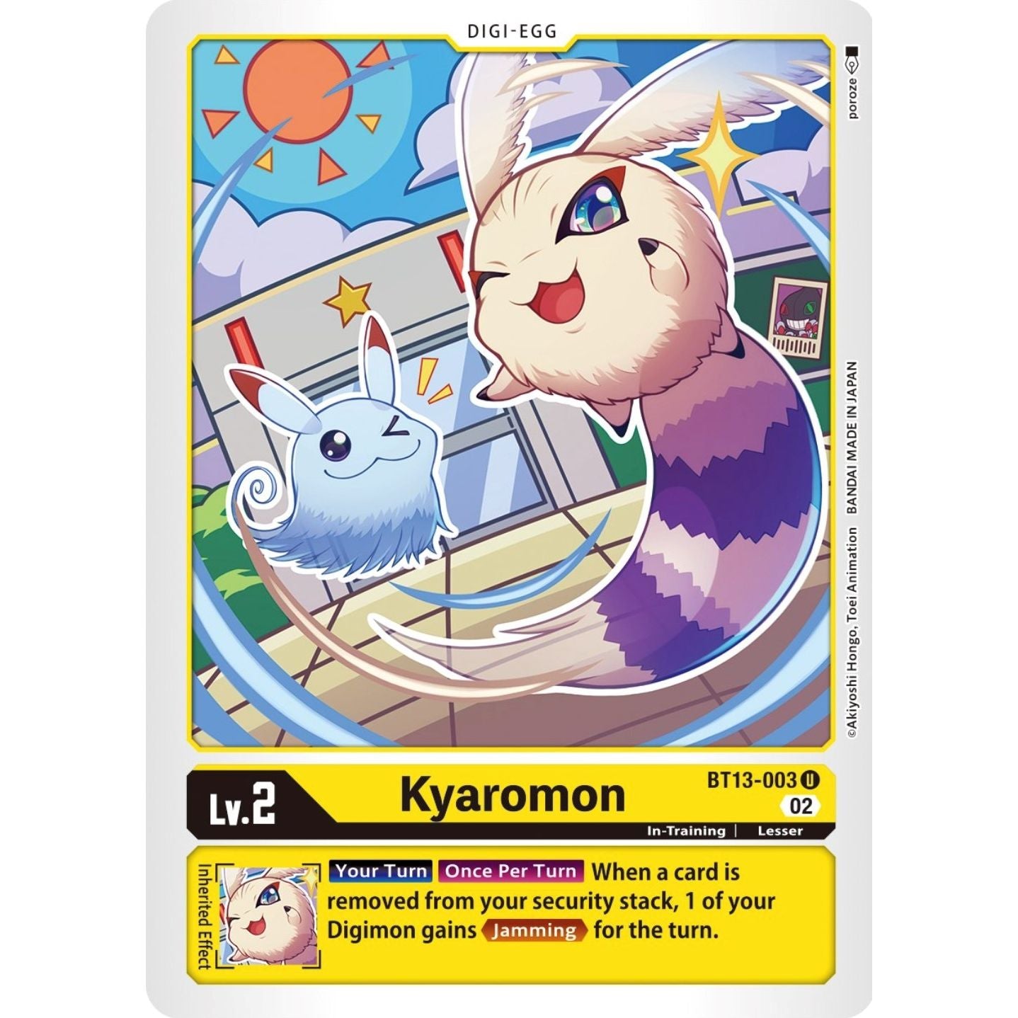 Image for Kyaromon (BT13-003 U) (BT13) - Digimon Card Game