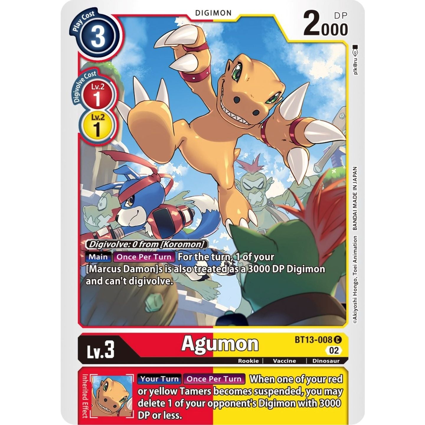 Image for Agumon (BT13-008 C) (BT13) - Digimon Card Game