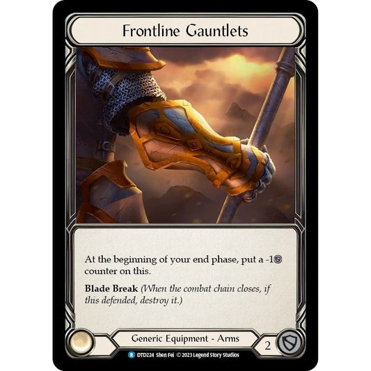 Image for Frontline Gauntlets (DTD224) (DTD) - Flesh and Blood TCG