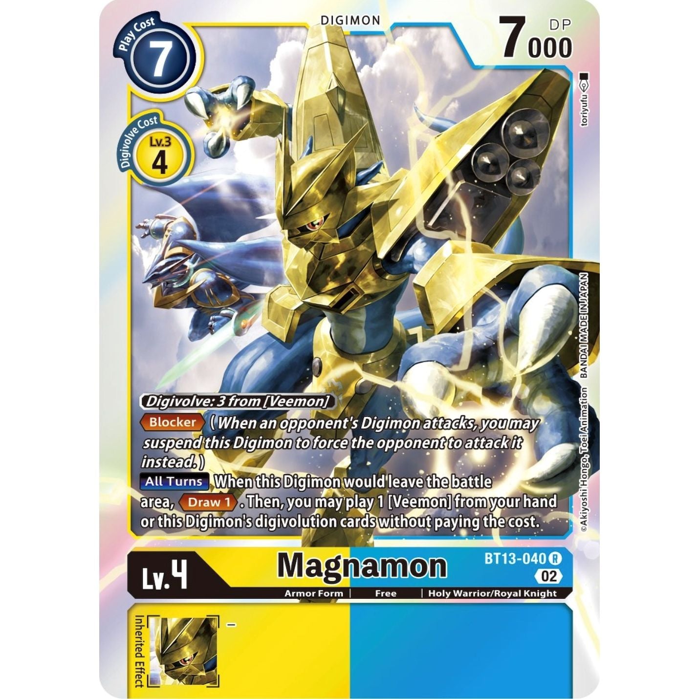 Image for Magnamon (BT13-040 R) (BT13) - Digimon Card Game
