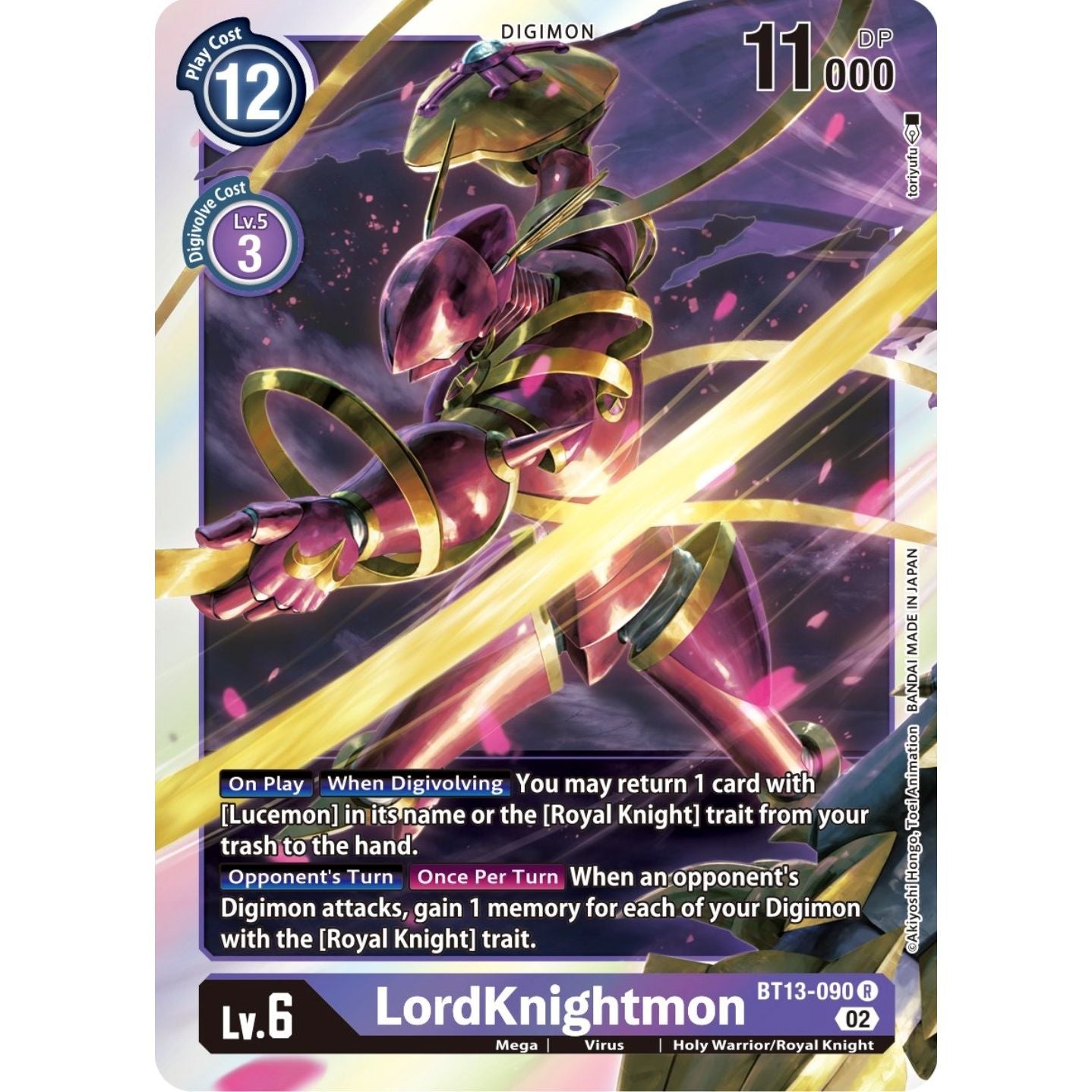 Image for LordKnightmon (BT13-090 R) (BT13) - Digimon Card Game