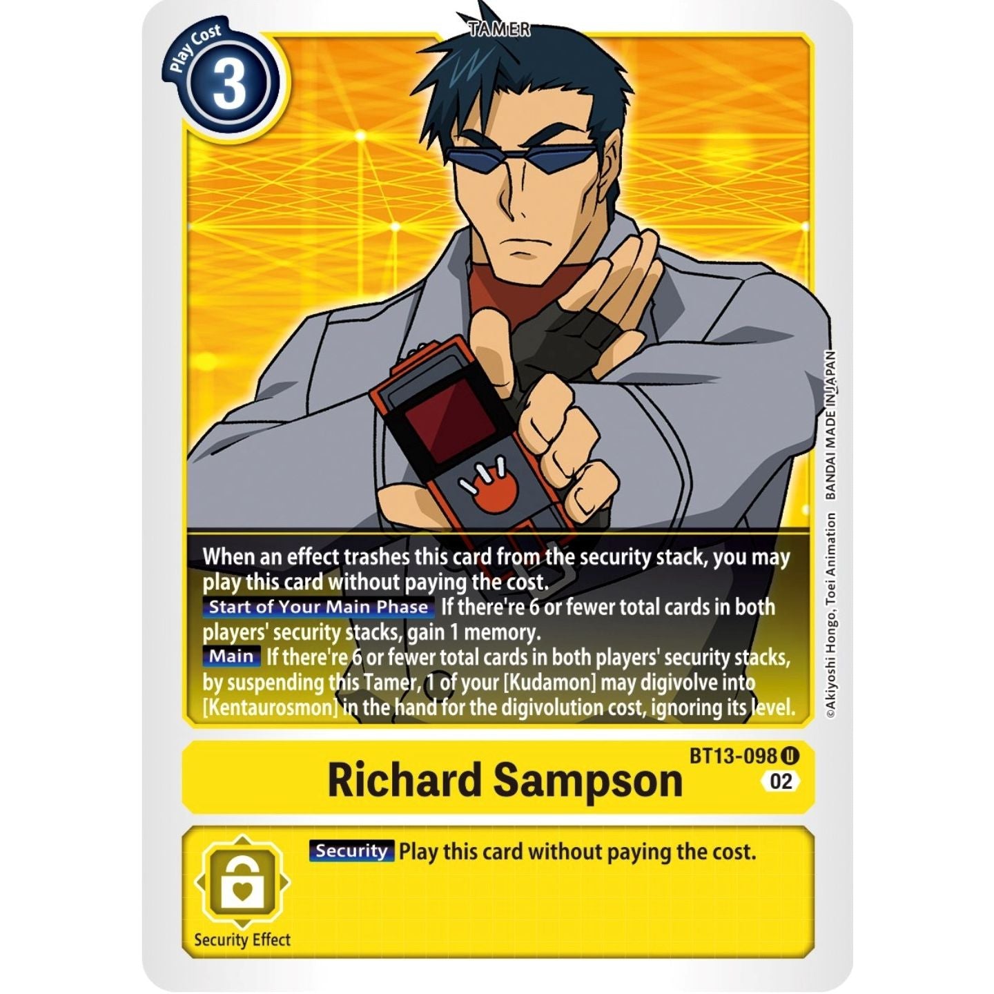 Image for Richard Sampson (BT13-098 U) (BT13) - Digimon Card Game