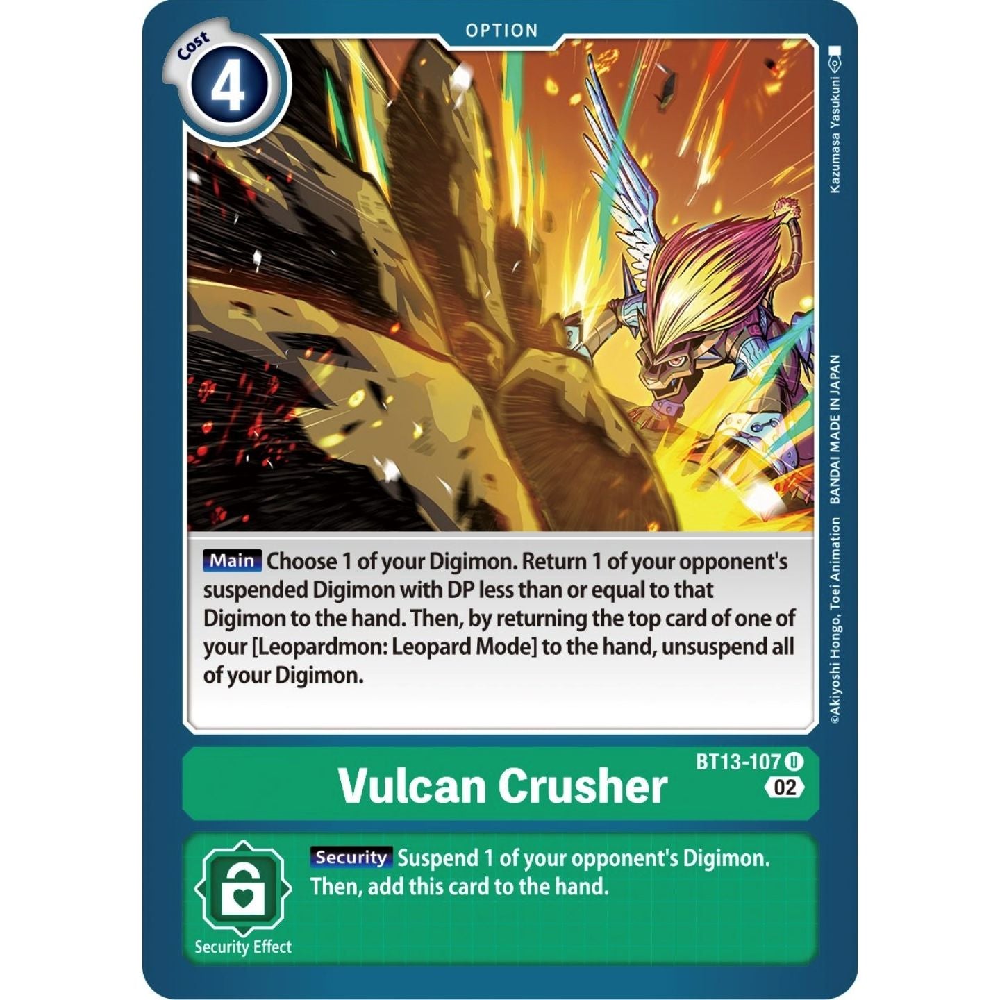 Image for Vulcan Crusher (BT13-107 U) (BT13) - Digimon Card Game