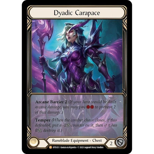 Image for Dyadic Carapace (Extended Art) (DTD211) (DTD) - Flesh and Blood TCG