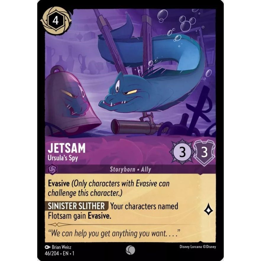 Image for Jetsam - Ursula's Spy (46/204) (1) - Disney Lorcana