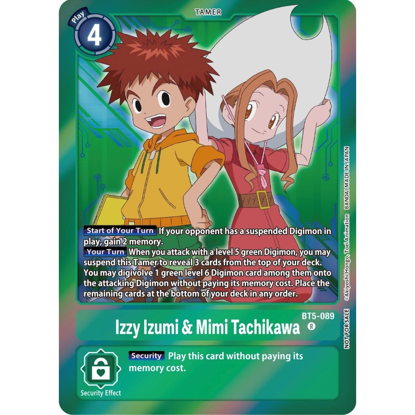 Image for Izzy Izumi & Mimi Tachikawa (Event Pack 5) (BT5-089 R) (BT05) - Digimon Card Game