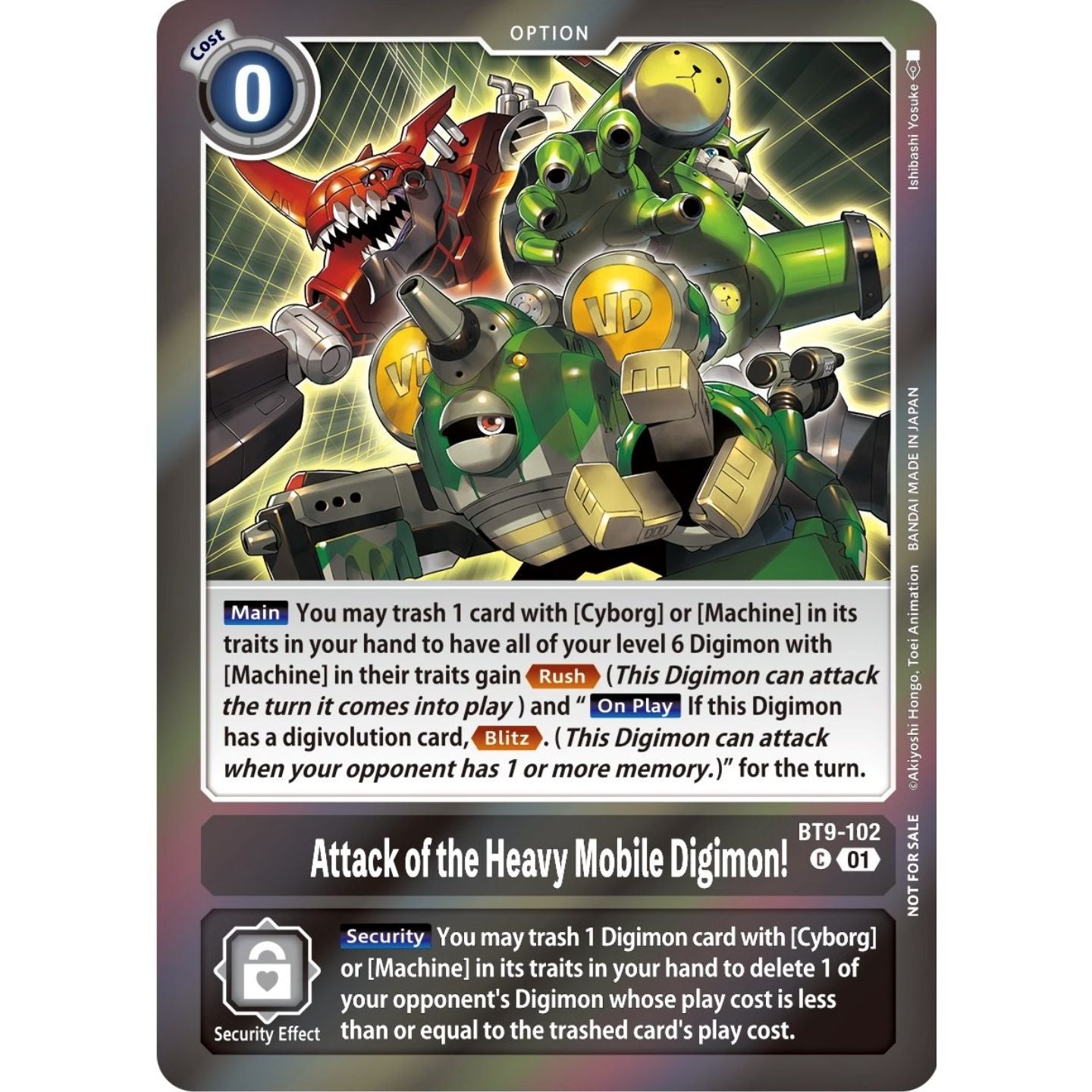 Image for Attack of the Heavy Mobile Digimon! (Event Pack 5) (BT9-102 C) (BT09) - Digimon Card Game