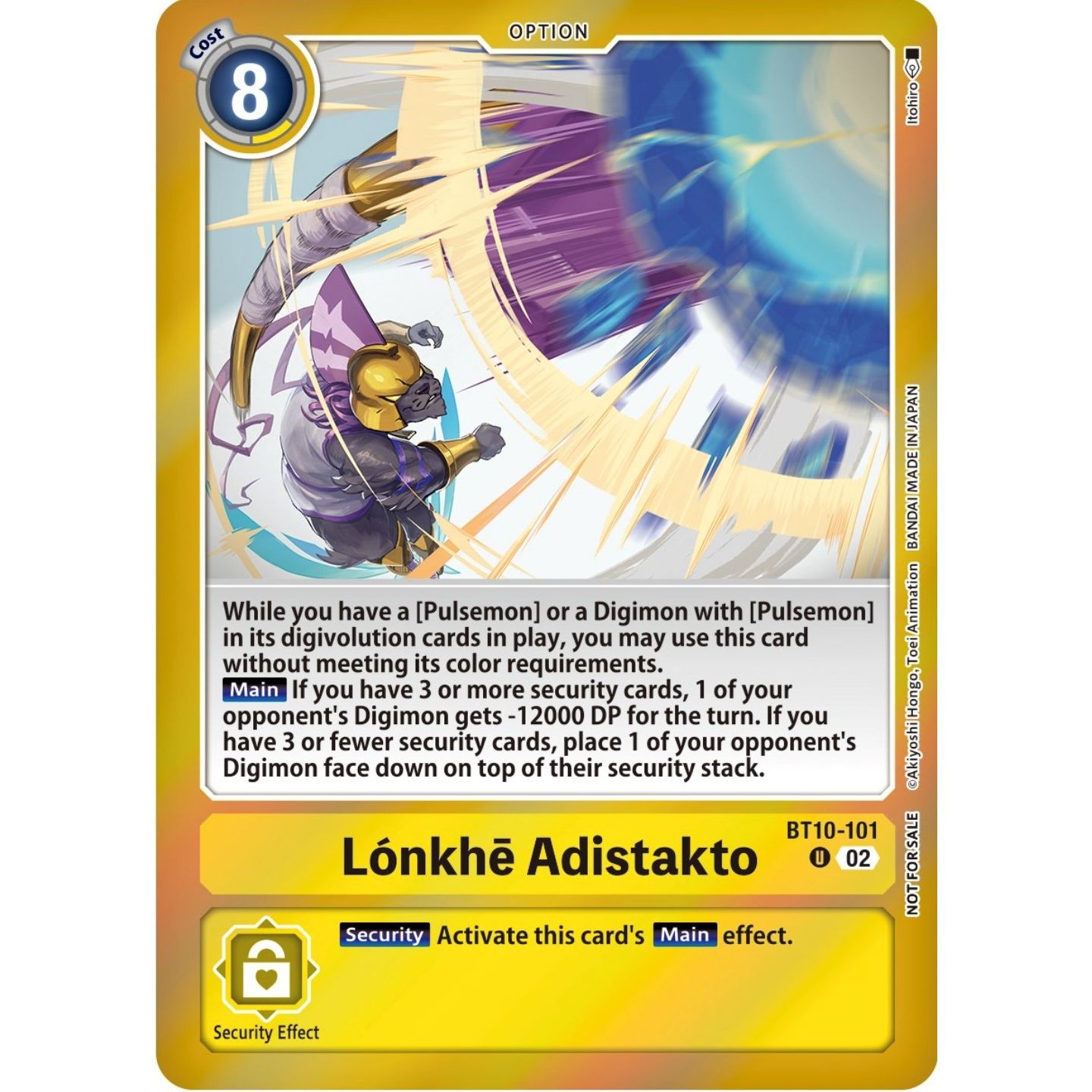 Image for Lonkhe Adistakto (Event Pack 5) (BT10-101 U) (BT10) - Digimon Card Game