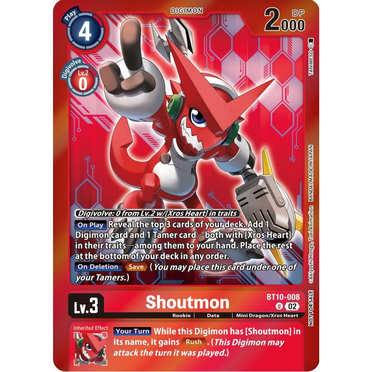 Image for Shoutmon (Event Pack 5) (BT10-008 U) (BT10) - Digimon Card Game