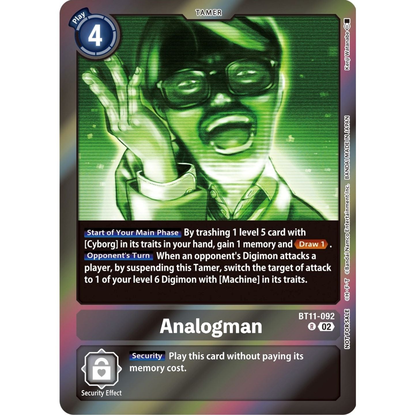 Image for Analogman (Event Pack 5) (BT11-092 R) (BT11) - Digimon Card Game