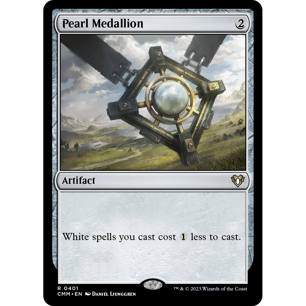 Image for Pearl Medallion (401) (CMM) - Magic: The Gathering