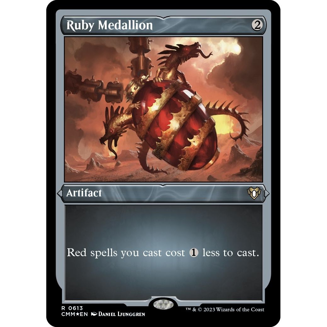 Image for Ruby Medallion (Foil Etched) (613) (CMM) - Magic: The Gathering