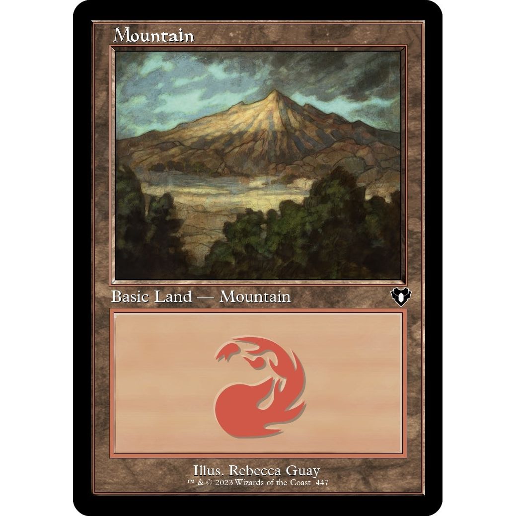 Image for Mountain (447) (Retro Frame) (447) (CMM) - Magic: The Gathering