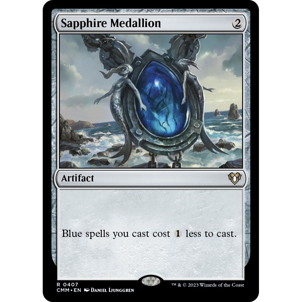 Image for Sapphire Medallion (407) (CMM) - Magic: The Gathering