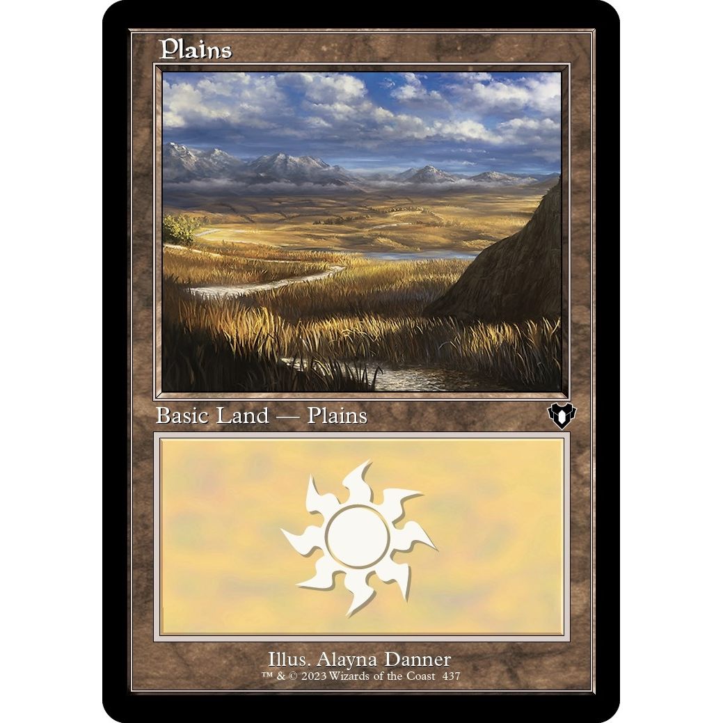 Image for Plains (437) (Retro Frame) (437) (CMM) - Magic: The Gathering