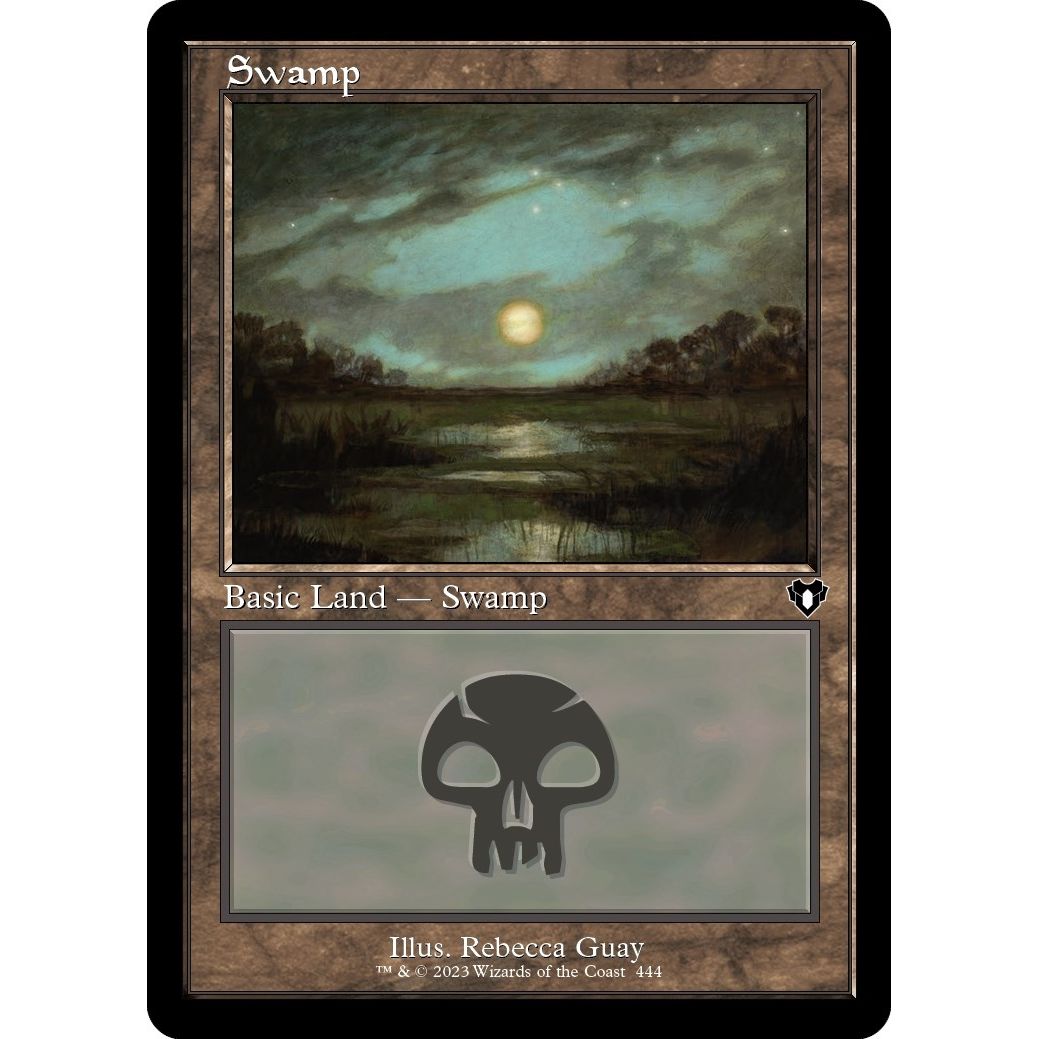 Image for Swamp (444) (Retro Frame) (444) (CMM) - Magic: The Gathering