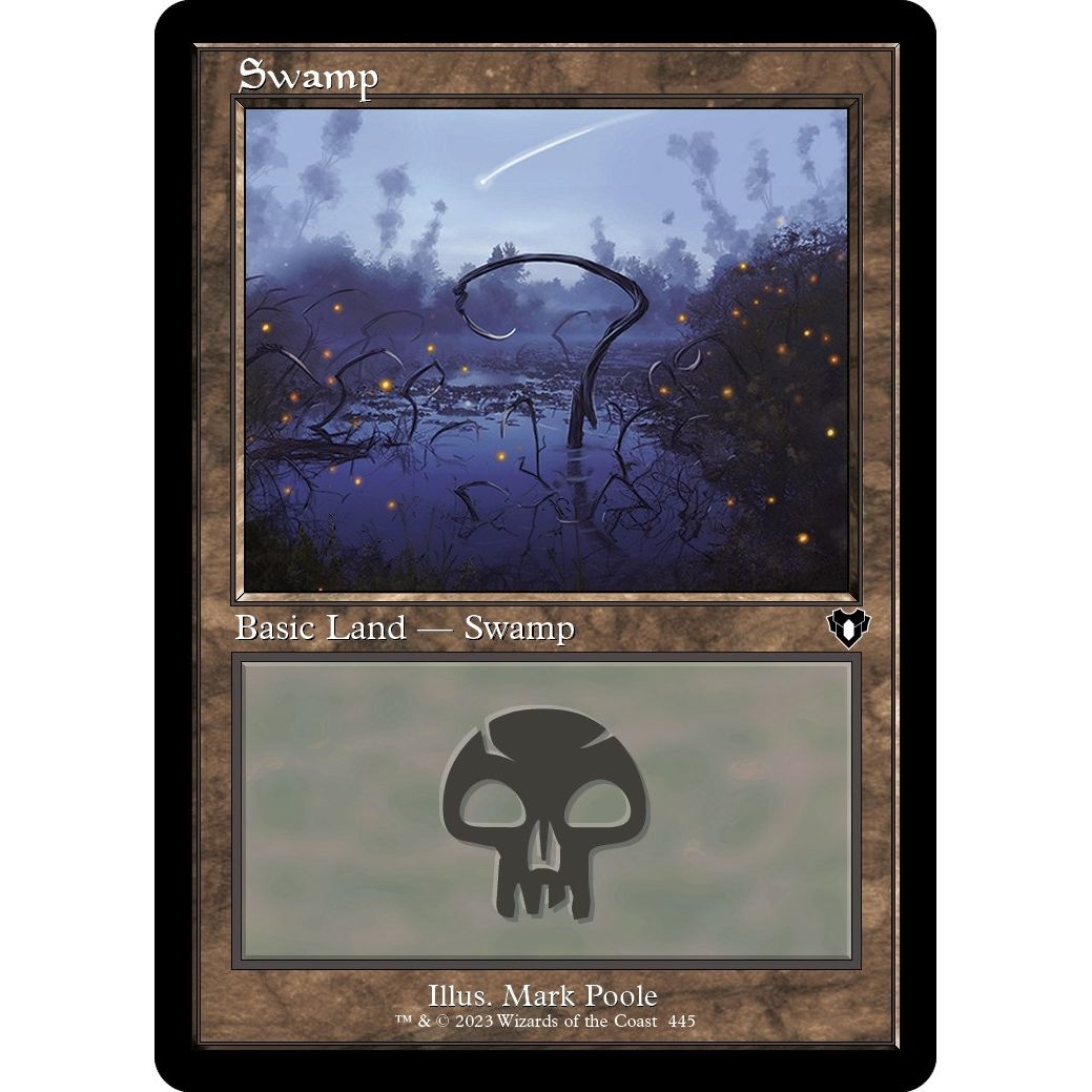 Image for Swamp (445) (Retro Frame) (445) (CMM) - Magic: The Gathering