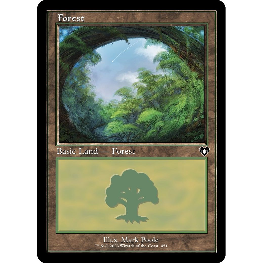 Image for Forest (451) (Retro Frame) (451) (CMM) - Magic: The Gathering