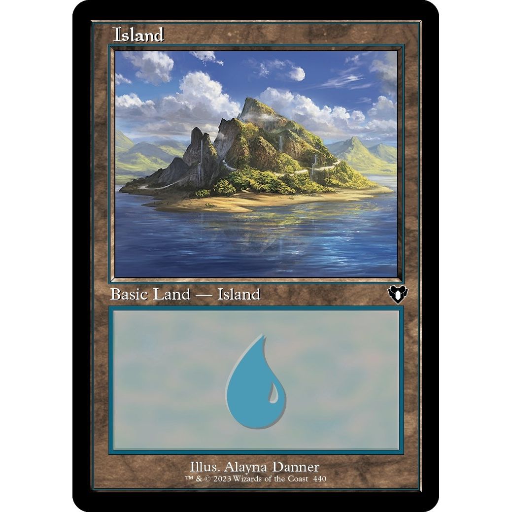 Image for Island (440) (Retro Frame) (440) (CMM) - Magic: The Gathering
