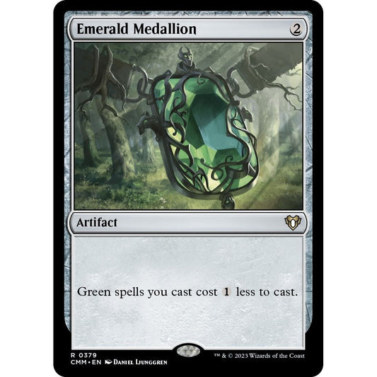 Image for Emerald Medallion (379) (CMM) - Magic: The Gathering