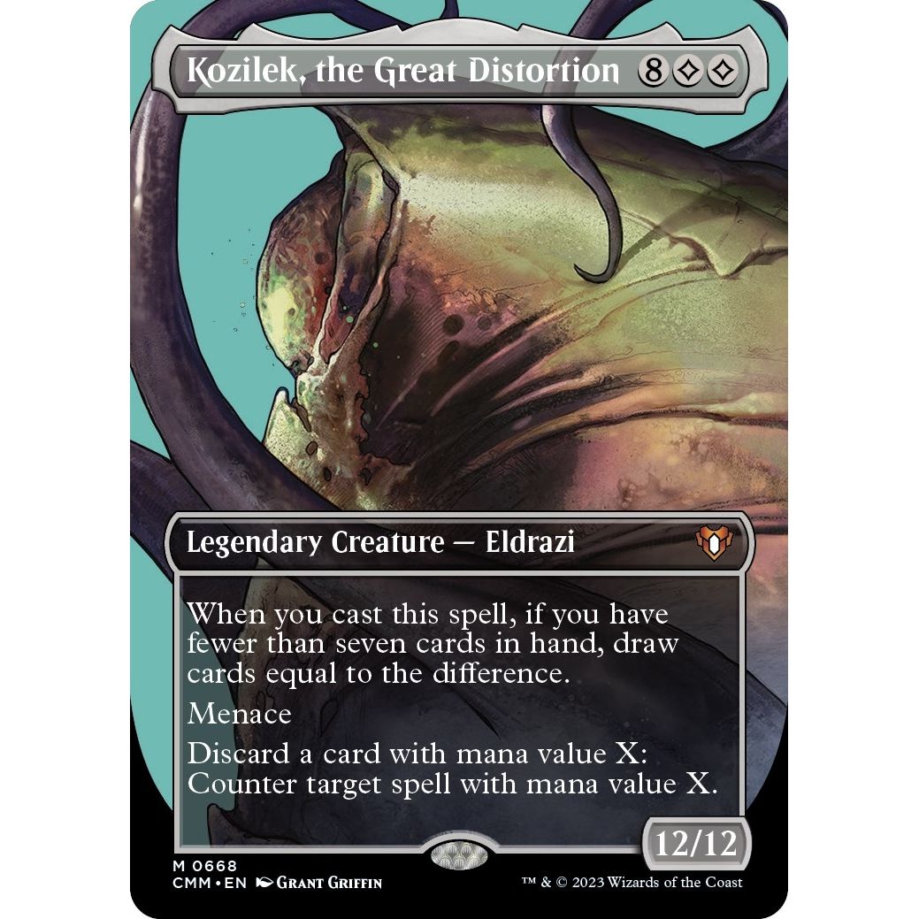 Image for Kozilek, the Great Distortion (Borderless) (668) (CMM) - Magic: The Gathering