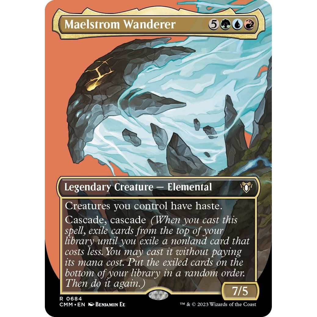Image for Maelstrom Wanderer (Borderless) (684) (CMM) - Magic: The Gathering