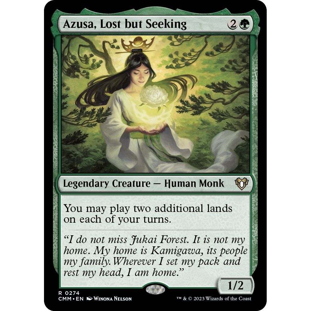 Image for Azusa, Lost but Seeking (274) (CMM) - Magic: The Gathering